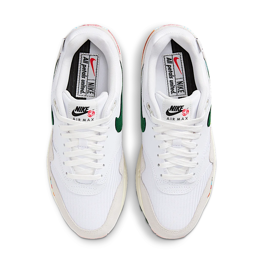 Nike Air Max 1 All Petals United, White/Sail/Light Bone/Fir (FQ0256-131)