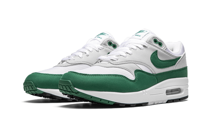 Nike Air Max 1 Anniversary Green, White/Evergreen Aura-Neutral Grey-Black (DC1454-100)