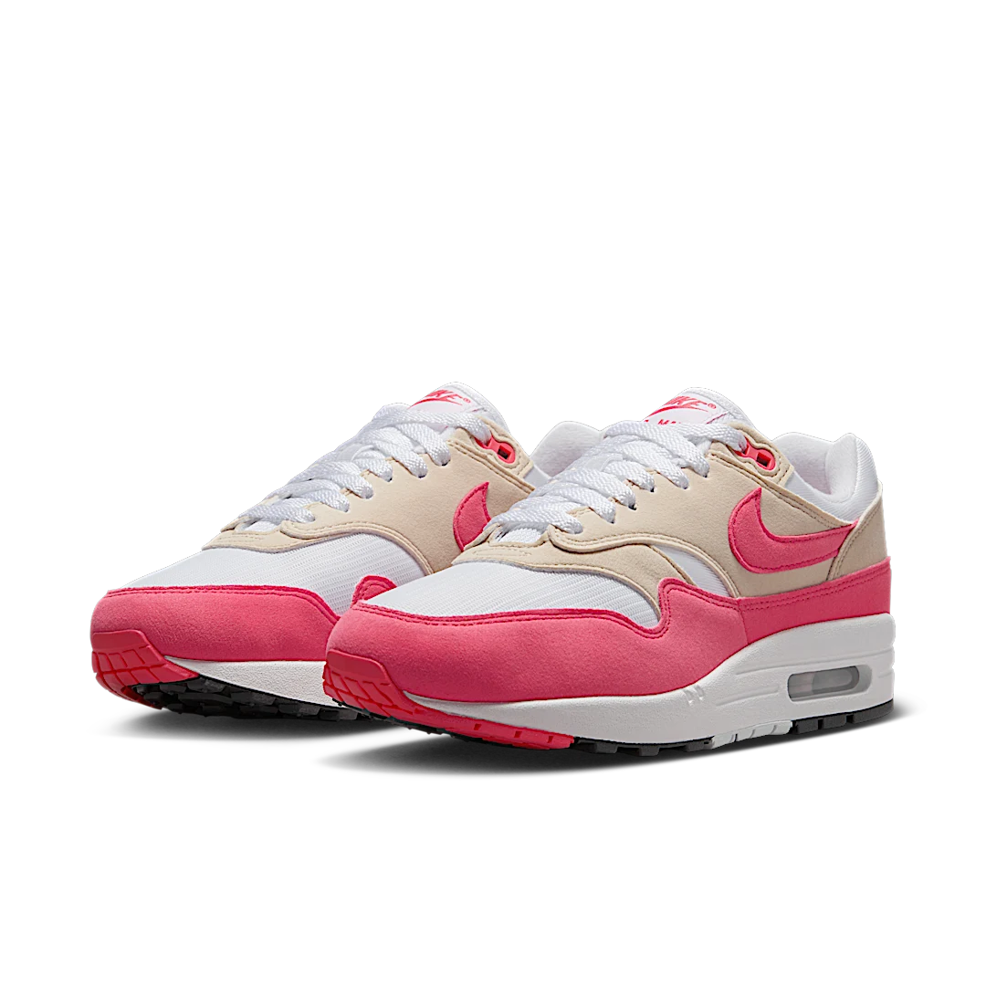 Nike Air Max 1 Aster Pink, White/Aster Pink-Light Orewood Brown-Black (DZ2628-110)