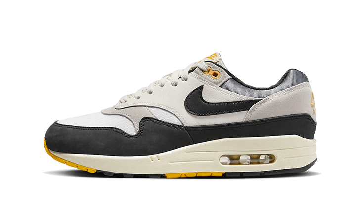 Nike Air Max 1 Athletic Department Light Bone University Gold, White/Black Forest-Neutral Grey-Varsity Maize (FN7487-133)