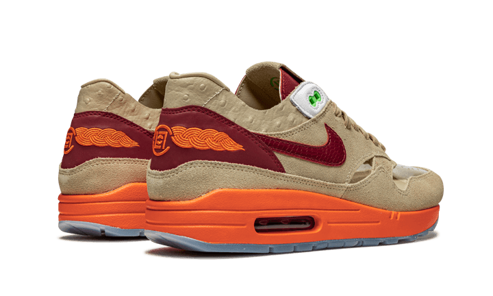 Nike Air Max 1 CLOT Kiss of Death (2021), Net/Deep Red-Orange Blaze (DD1870-100)