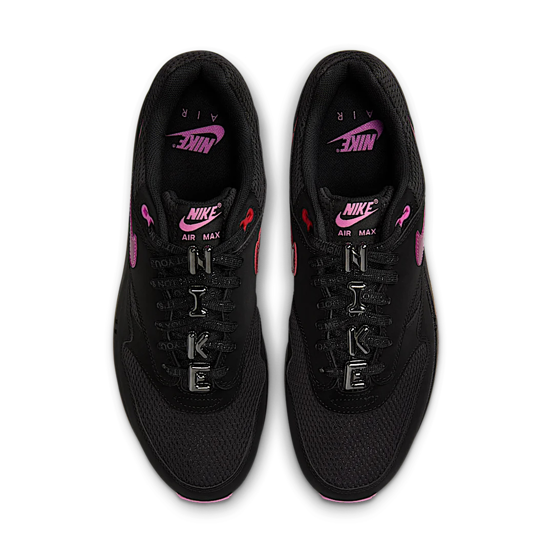 Nike Air Max 1 PRM Valentine’s Day Black, Black/Playful Pink (HV2302-001)