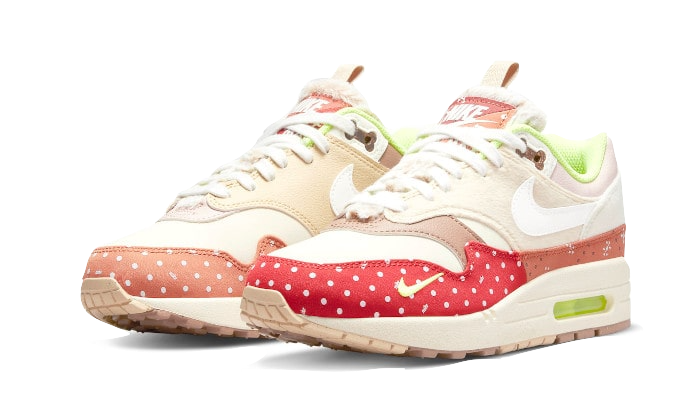 Nike Air Max 1 PRM Woman's Best Friend, Sail/Coconut Milk-Acid Orange-Sail (DR2553-111)