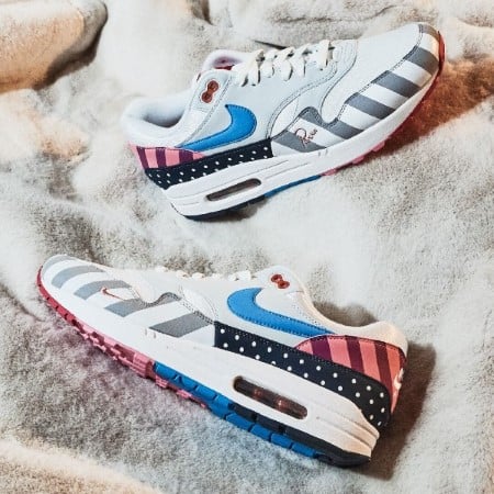 Nike Air Max 1 Parra (2018), White/Multi-Color (AT3057-100)