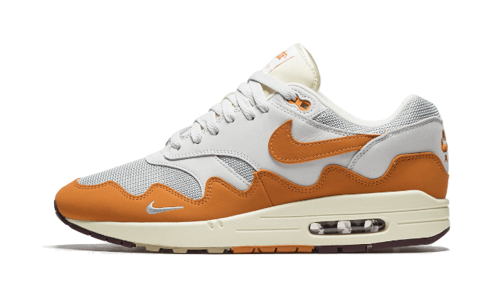 Nike Air Max 1 Patta Waves Monarch (without Bracelet), Metallic Silver/Monarch-Pure Platinum (DH1348-001)