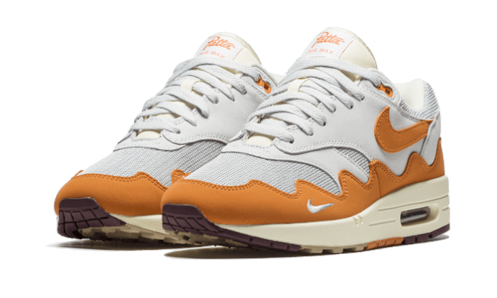 Nike Air Max 1 Patta Waves Monarch (without Bracelet), Metallic Silver/Monarch-Pure Platinum (DH1348-001)