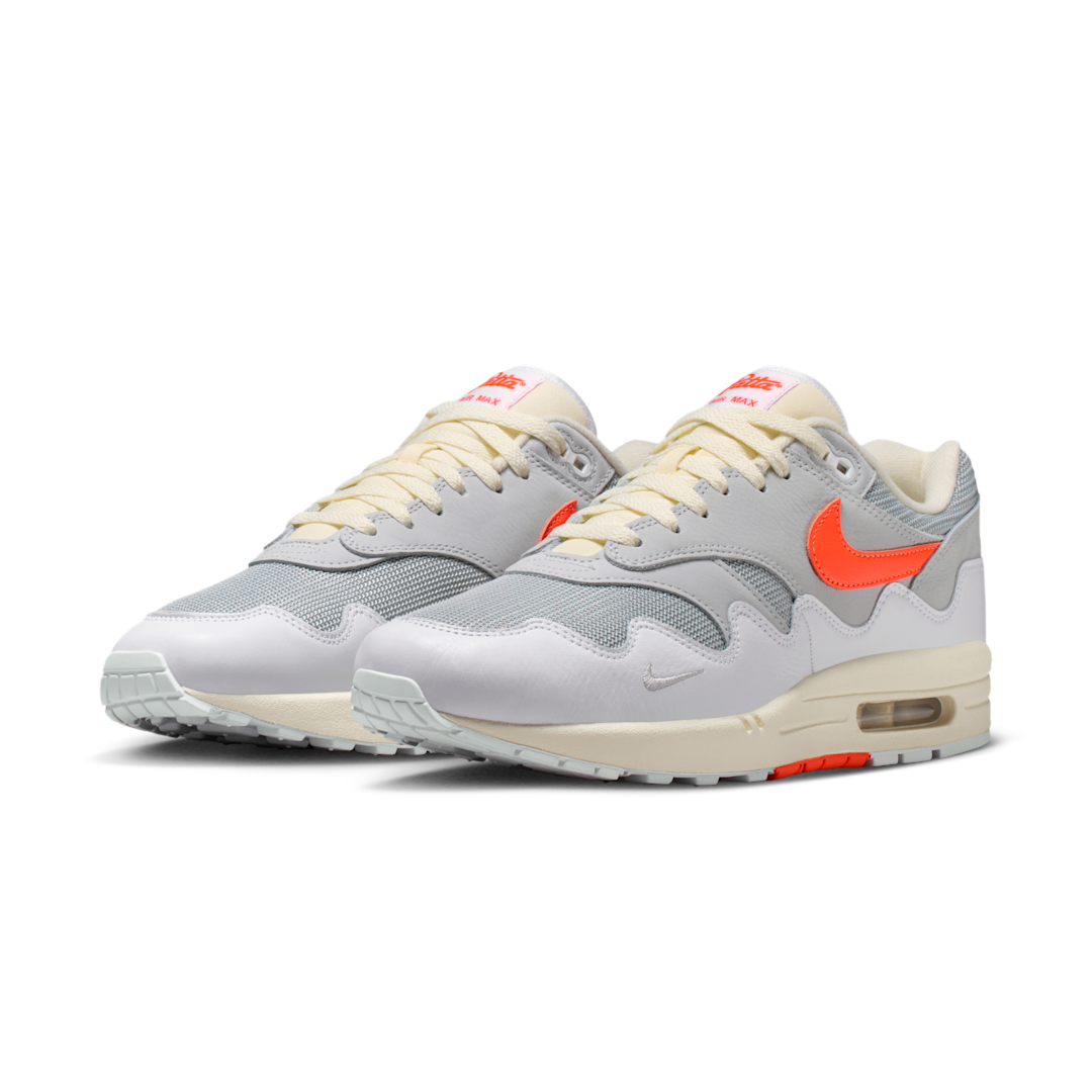 Nike Air Max 1 Patta Waves White Hyper Crimson (With Bracelet)