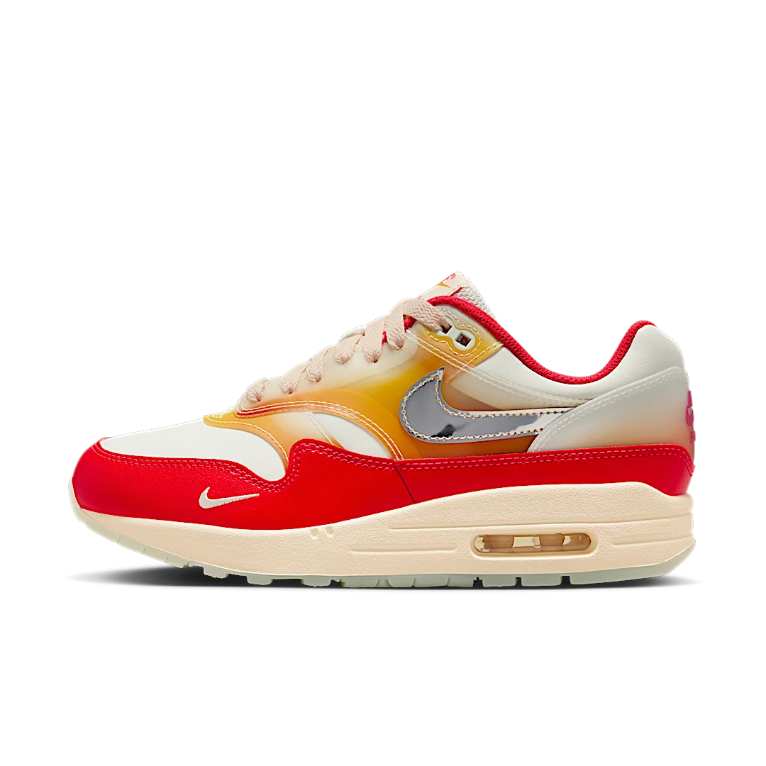 Nike Air Max 1 Sofvi, Sail/Metallic Silver-Siren Red-Sundial-Guava Ice-Barely Green (FN7683-133)