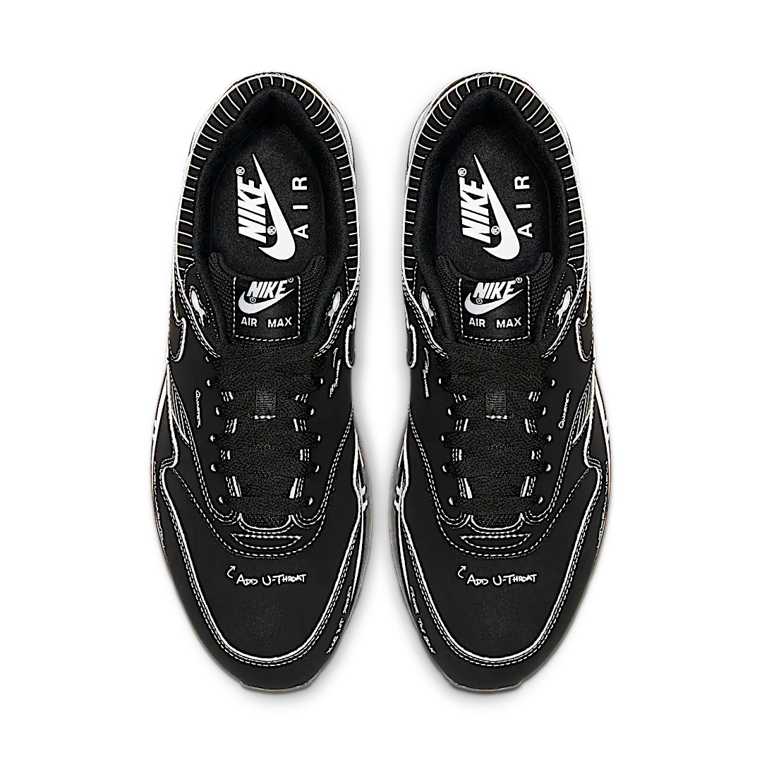 Nike Air Max 1 Tinker Sketch to Shelf Black, Black/Black-White (CJ4286-001)