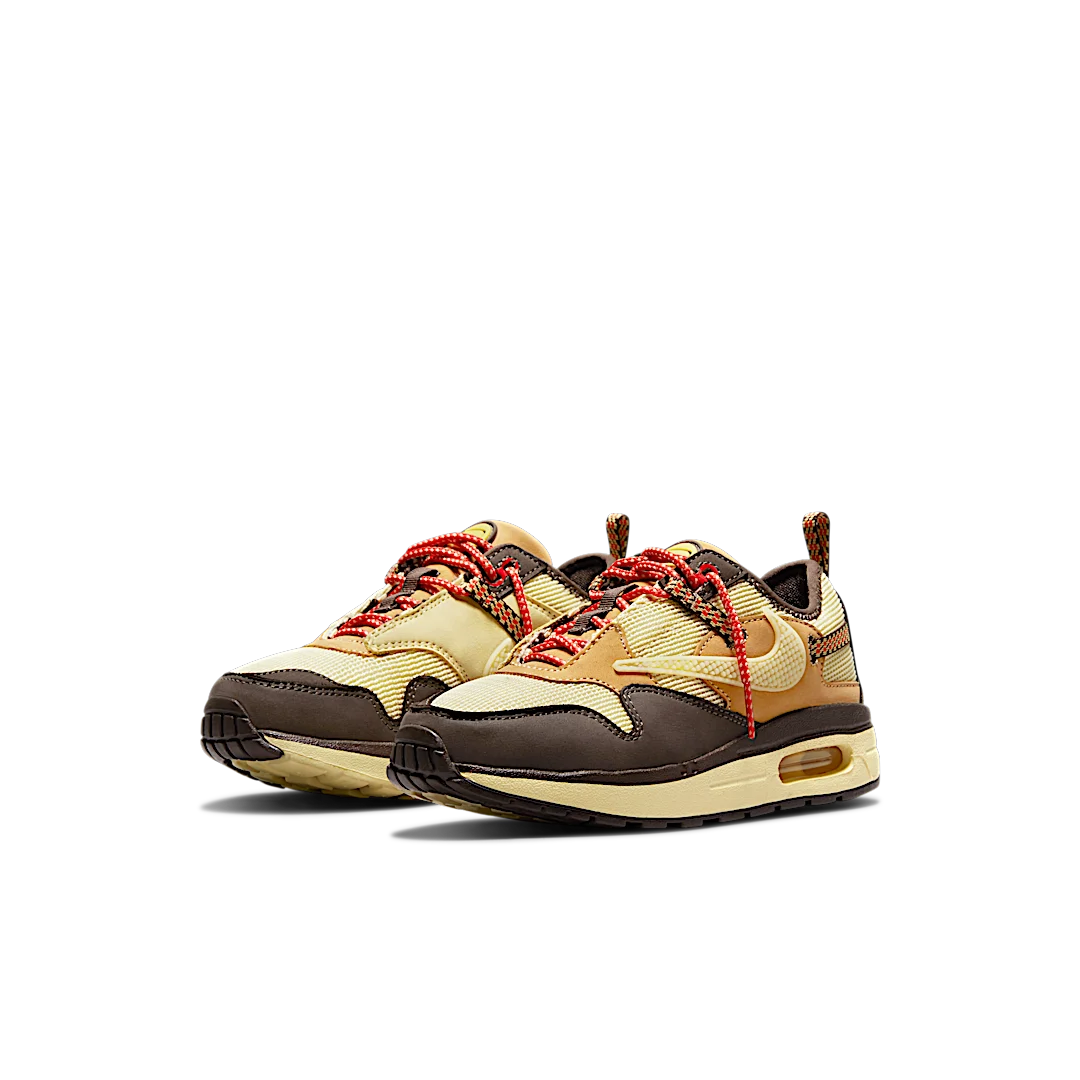 Nike Air Max 1 Travis Scott Cactus Jack Baroque Brown (PS), Baroque Brown/Lemon Drop/Wheat/Chile Red (DN4169-200)