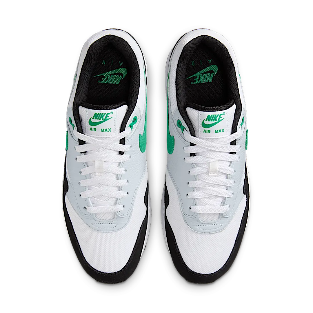 Nike Air Max 1 White Black Stadium Green, White/Pure Platinum/Black/Stadium Green (FN6952-100)