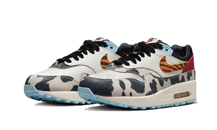 Nike Air Max 1 '87 Great Indoors, Sail/Black/Celestine Blue/Picante Red (FD0827-133)