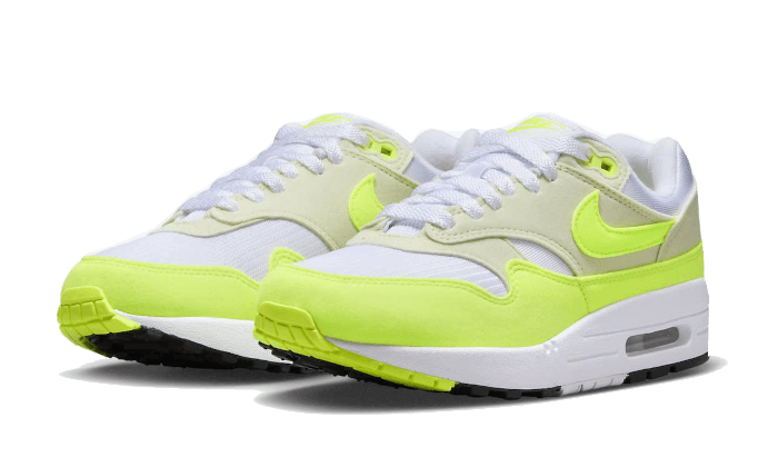 Nike Air Max 1 '87 Volt Suede, White/Sea Glass/Black/Volt (DZ2628-100)