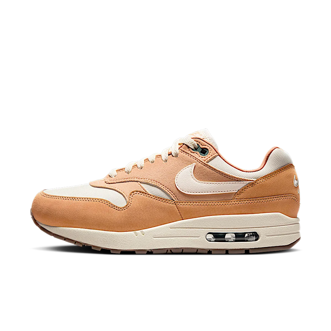 Nike Air Max 1 '87 Wheat, White/Wheat-Flax-Outdoor Green-Gum Medium Brown (FZ3598-299)