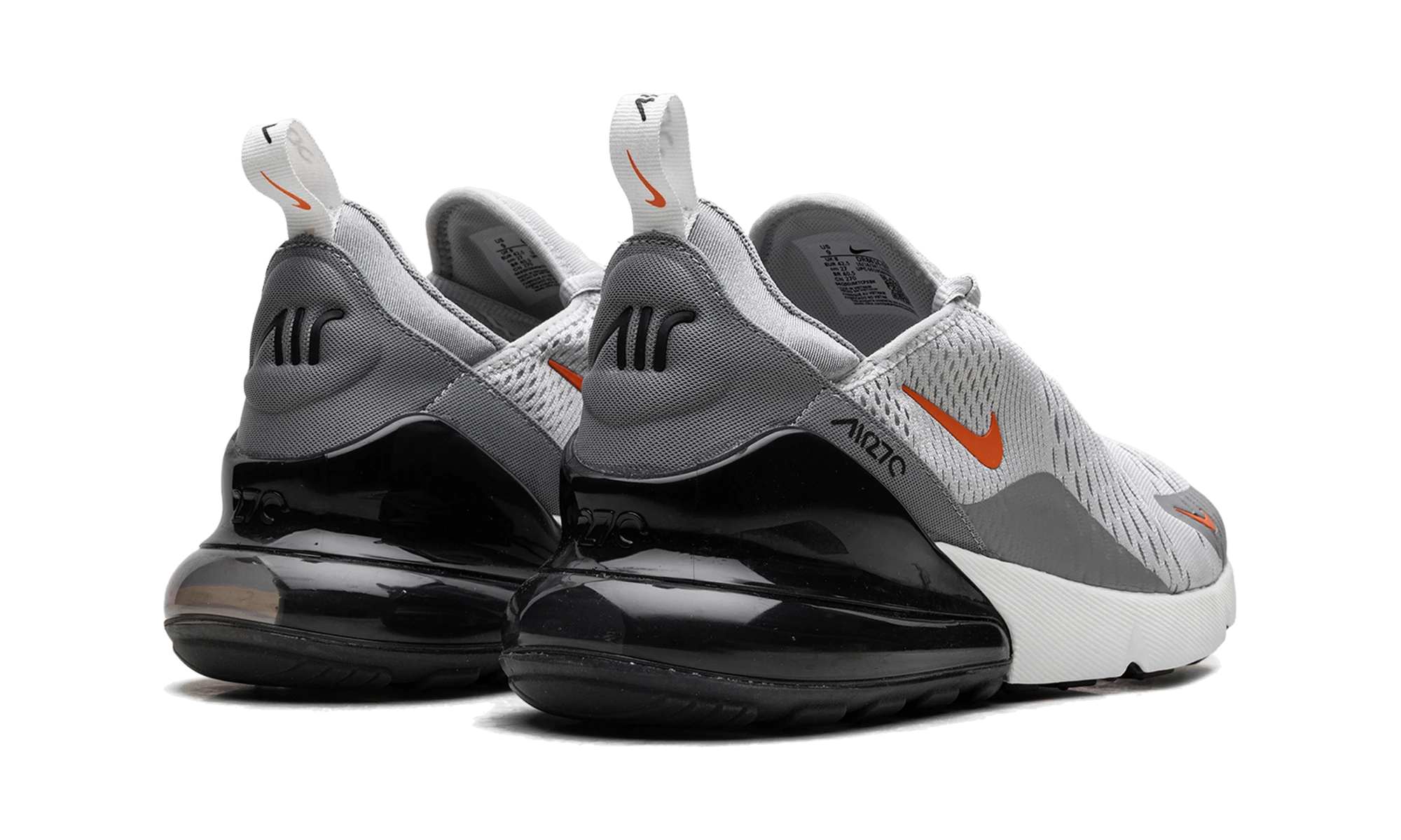 Nike Air Max 270 Grey Fog Team Orange Sail