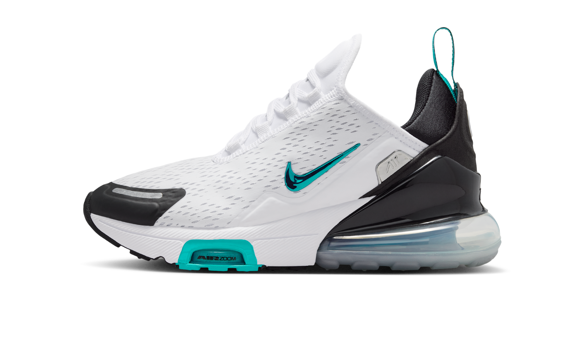 Nike Air Max 270 Premium White Black Metallic Silver