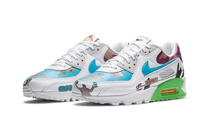 Nike Air Max 90 Flyleather Ruohan Wang, Multi-Color/Multi-Color (CZ3992-900)