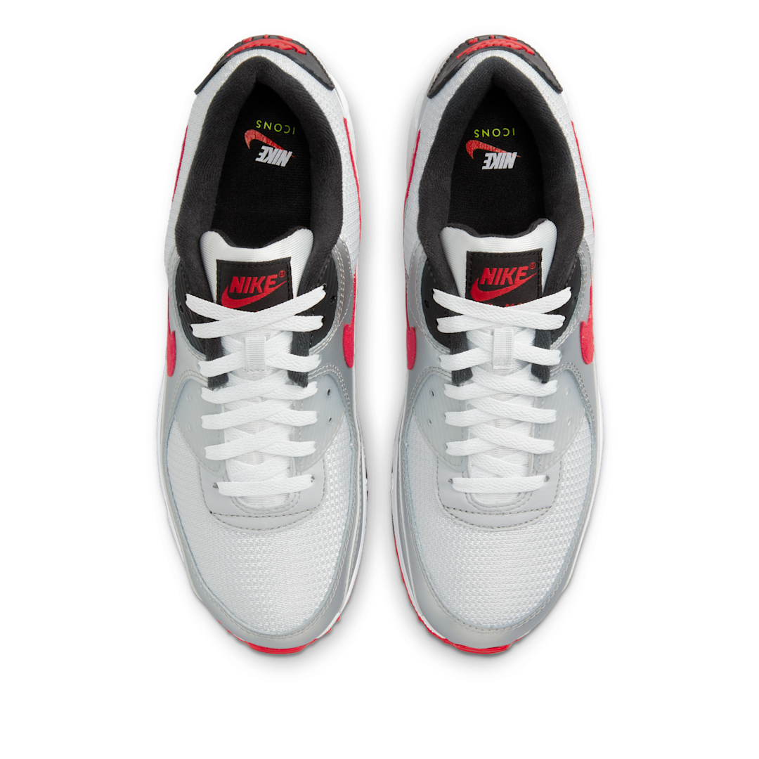 Nike Air Max 90 Icons Silver Bullet, Photon Dust/Metallic Silver/Black/University Red (DX4233-001)