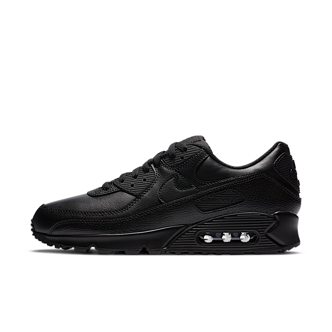 Nike Air Max 90 Leather Triple Black, Black/Black-Black (CZ5594-001)