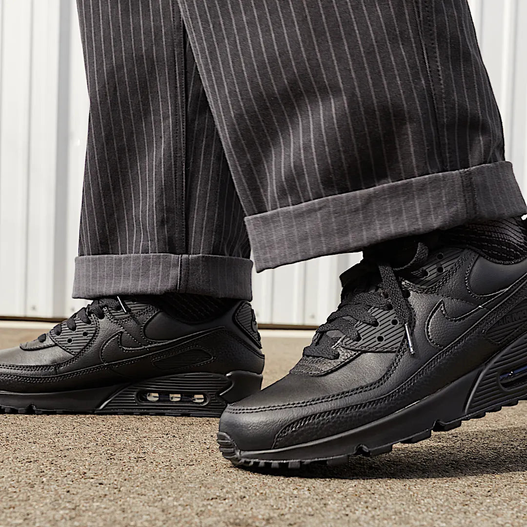 Nike Air Max 90 Leather Triple Black, Black/Black-Black (CZ5594-001)