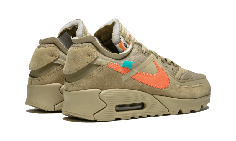 Nike Air Max 90 Off-White Desert Ore, Desert Ore/Desert Ore-Hyper Jade-Bright Mango (AA7293-200)