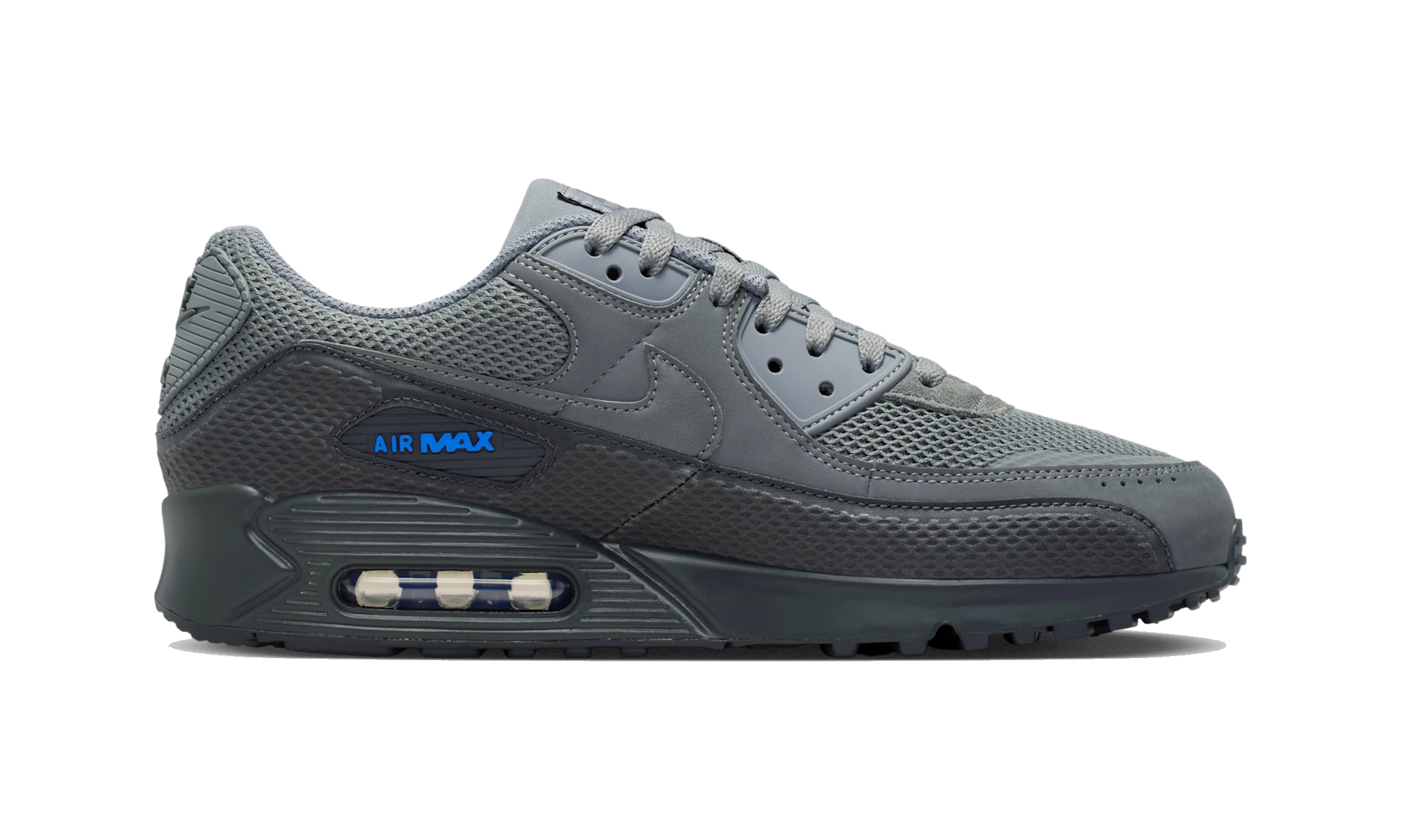 Nike Air Max 90 Premium Smoke Grey Blue Crystal