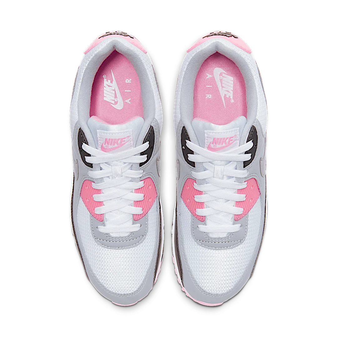 Nike Air Max 90 Recraft Rose, White/Rose-Black-Particle Grey (CD0881-101)