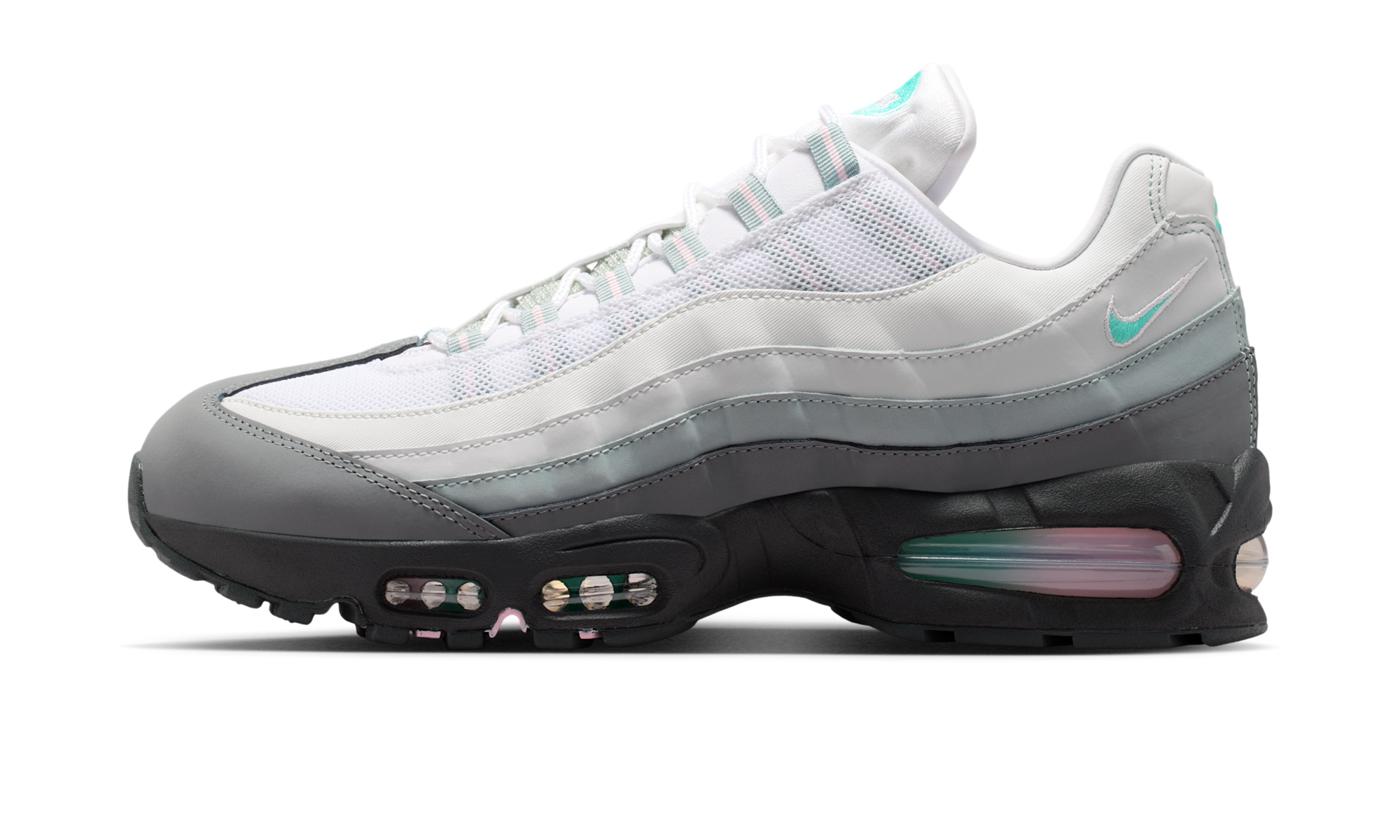 Nike Air Max 95 Big Bubble White Hyper Turquoise Pink Foam