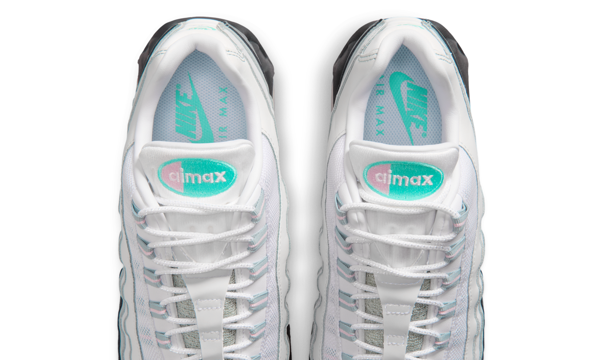 Nike Air Max 95 Big Bubble White Hyper Turquoise Pink Foam
