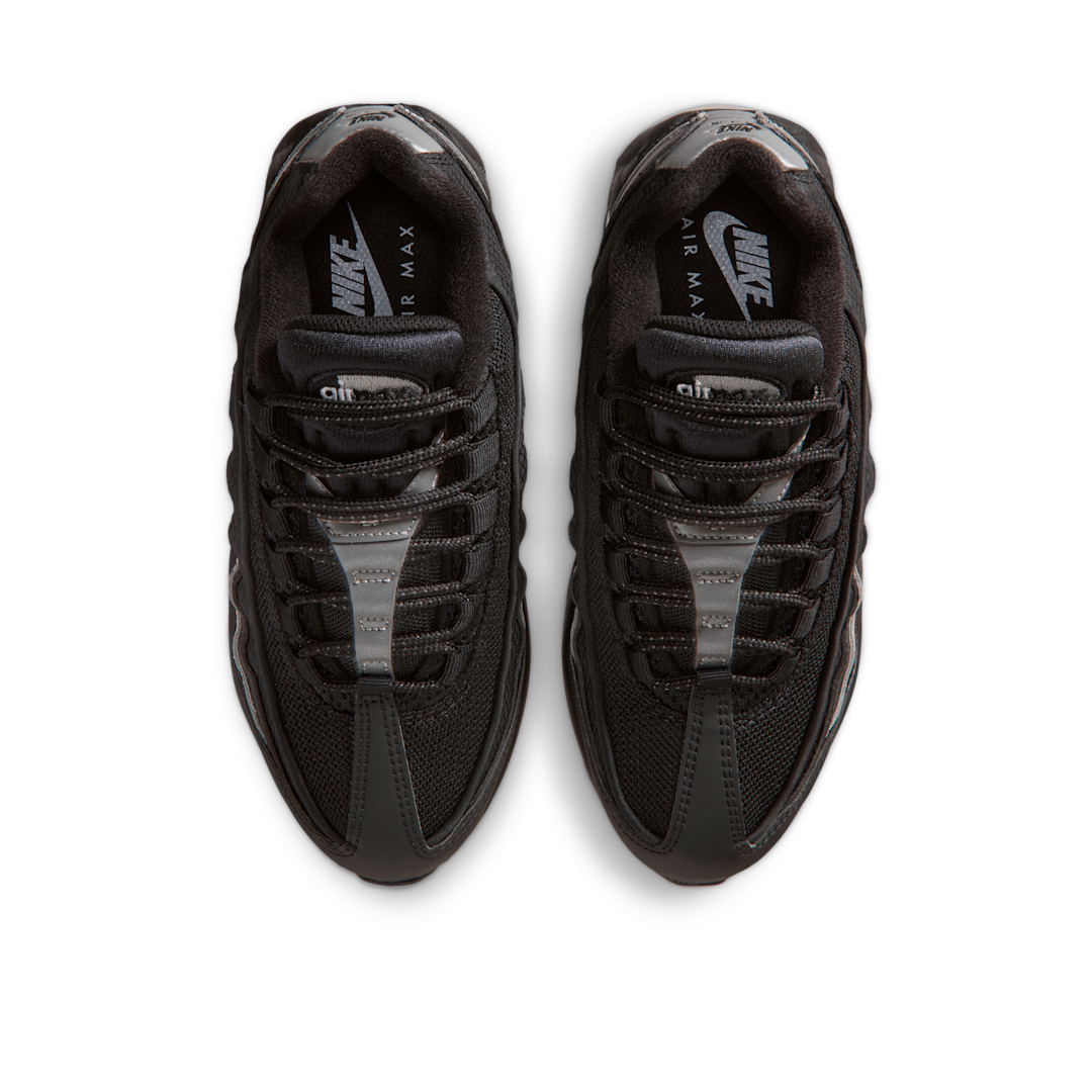 Nike Air Max 95 Black White Metallic Silver, Black/Black/White/Metallic Silver (II4130-013)