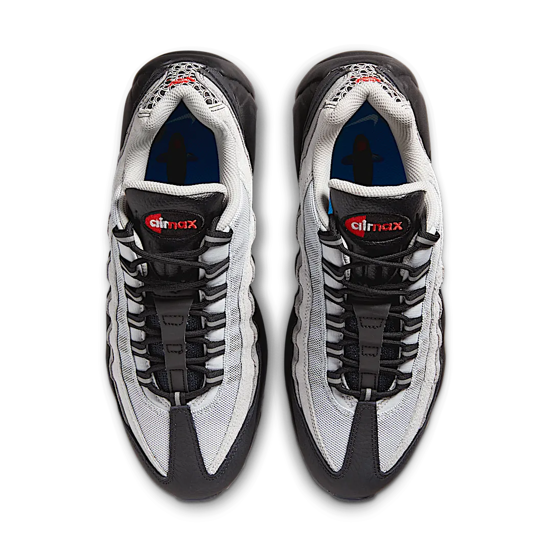 Nike Air Max 95 Fish Scales, Black/White-Pure Platinum-Light Smoke Grey (DQ3979-001)