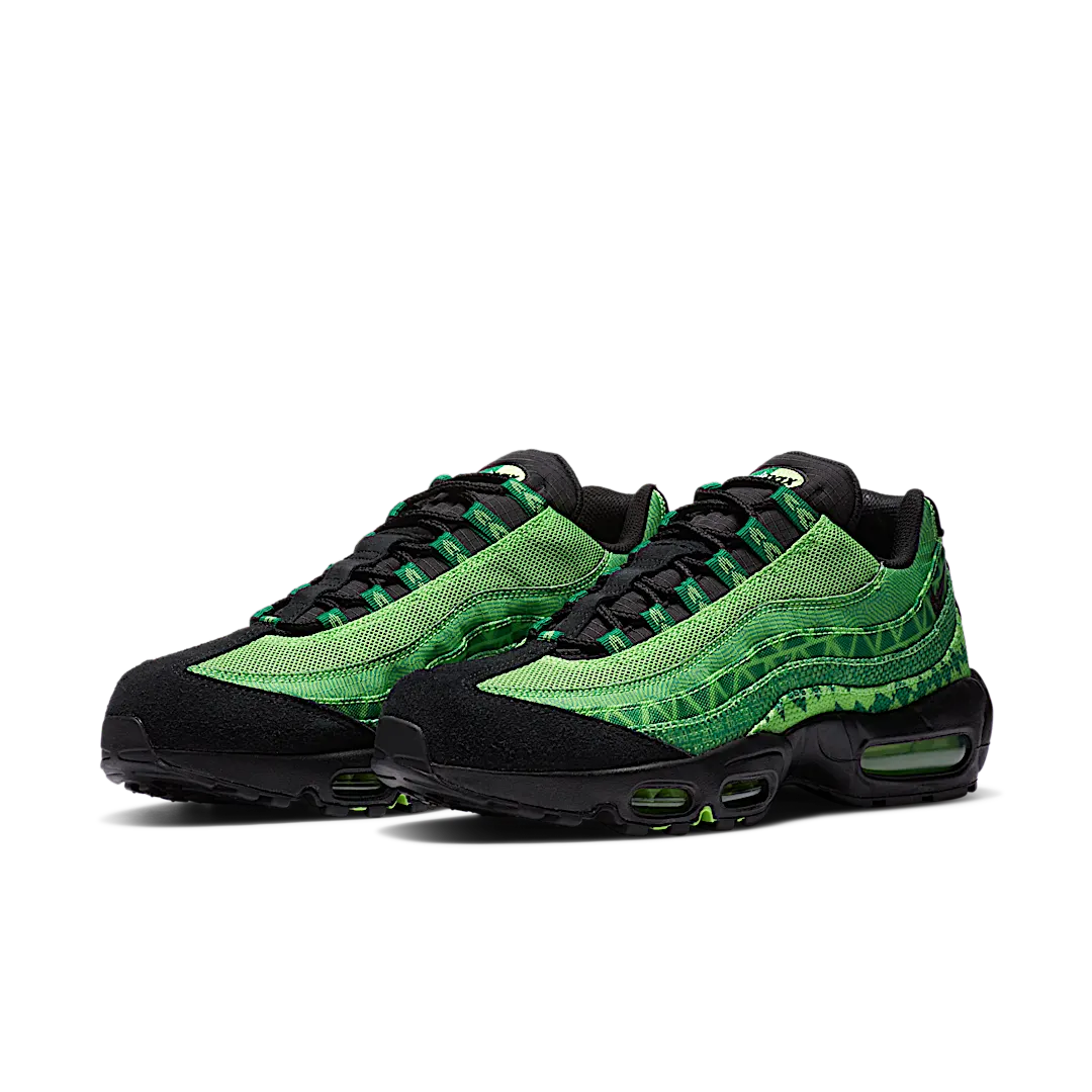 Nike Air Max 95 Naija, Pine Green/Black-Sub Lime-White (CW2360-300)