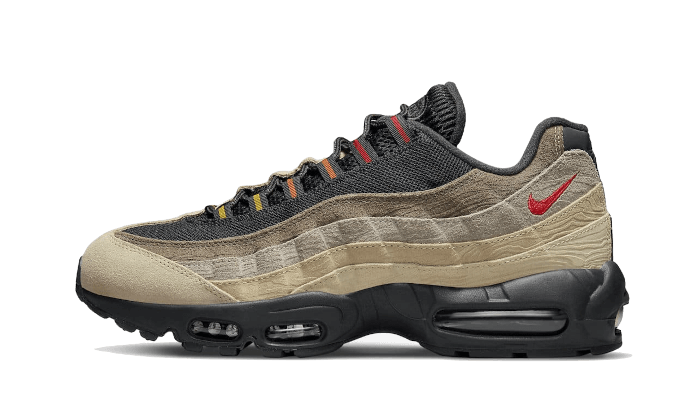 Nike Air Max 95 Off Noir Limestone, Off Noir/University Red-Rattan-Limestone (DV3197-001)