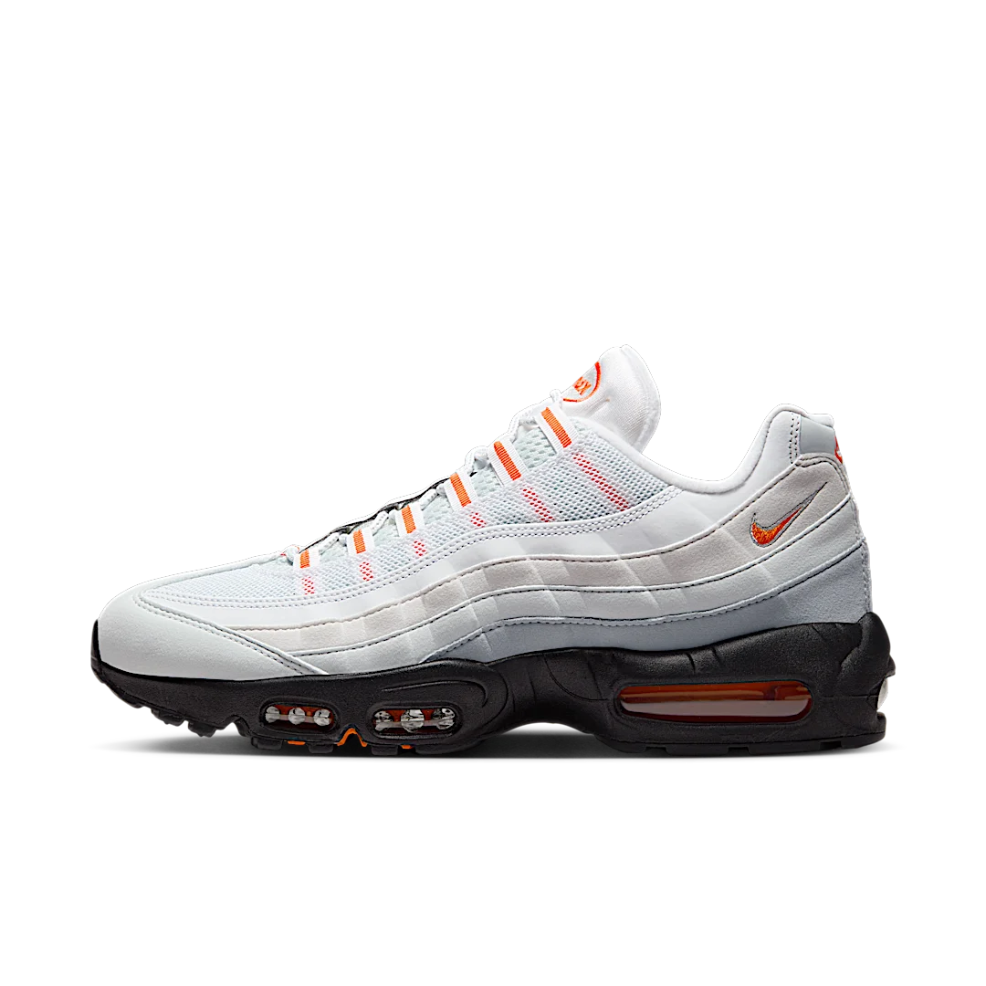 Nike Air Max 95 Wolf Grey Safety Orange Pure Platinum, Wolf Grey/Pure Platinum/Photon Dust/Safety Orange (HM0622-002)