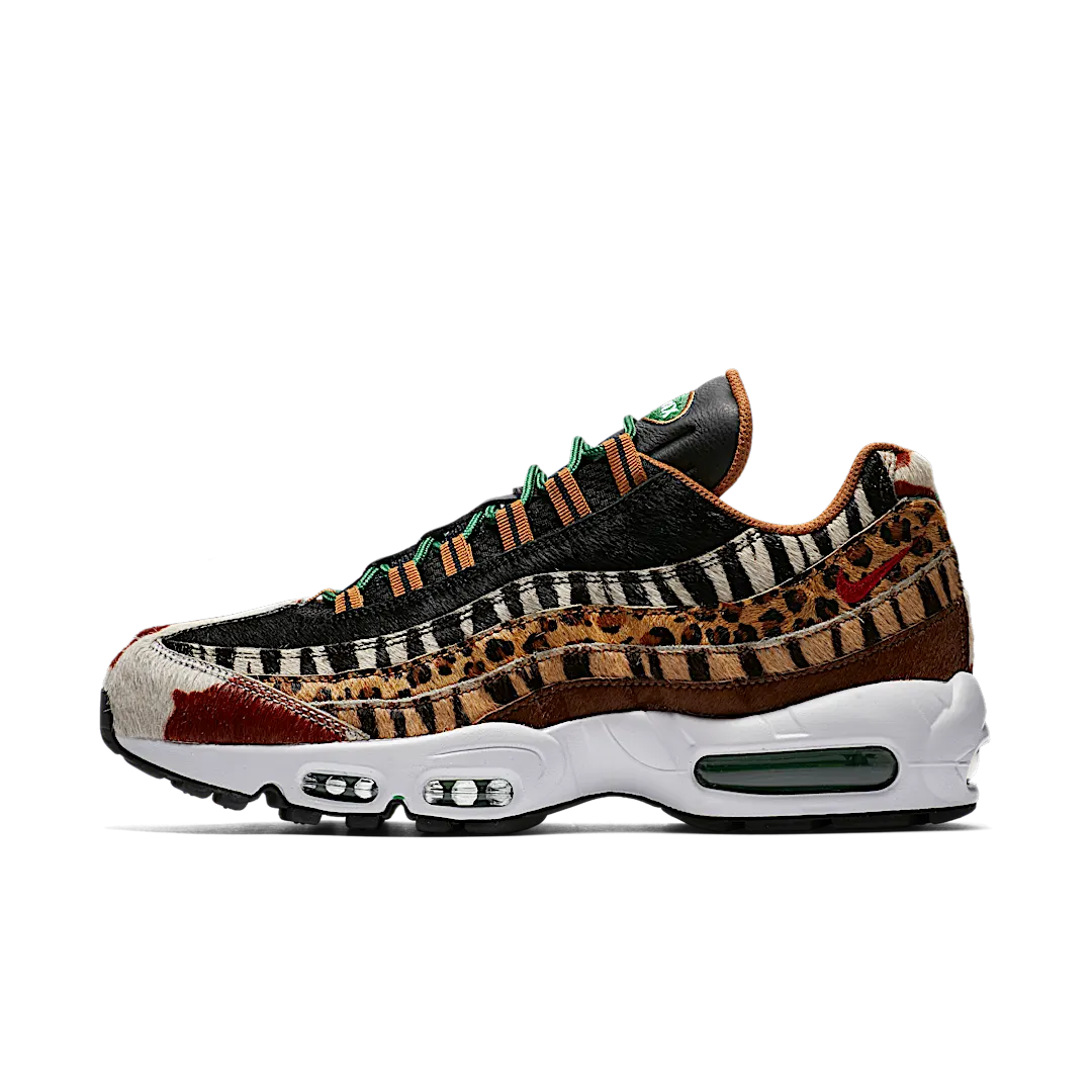 Nike Air Max 95 atmos Animal Pack 2.0 (Animal Print Box) (2018), Pony/Sport Red-Black-Classic Green (AQ0929-200)