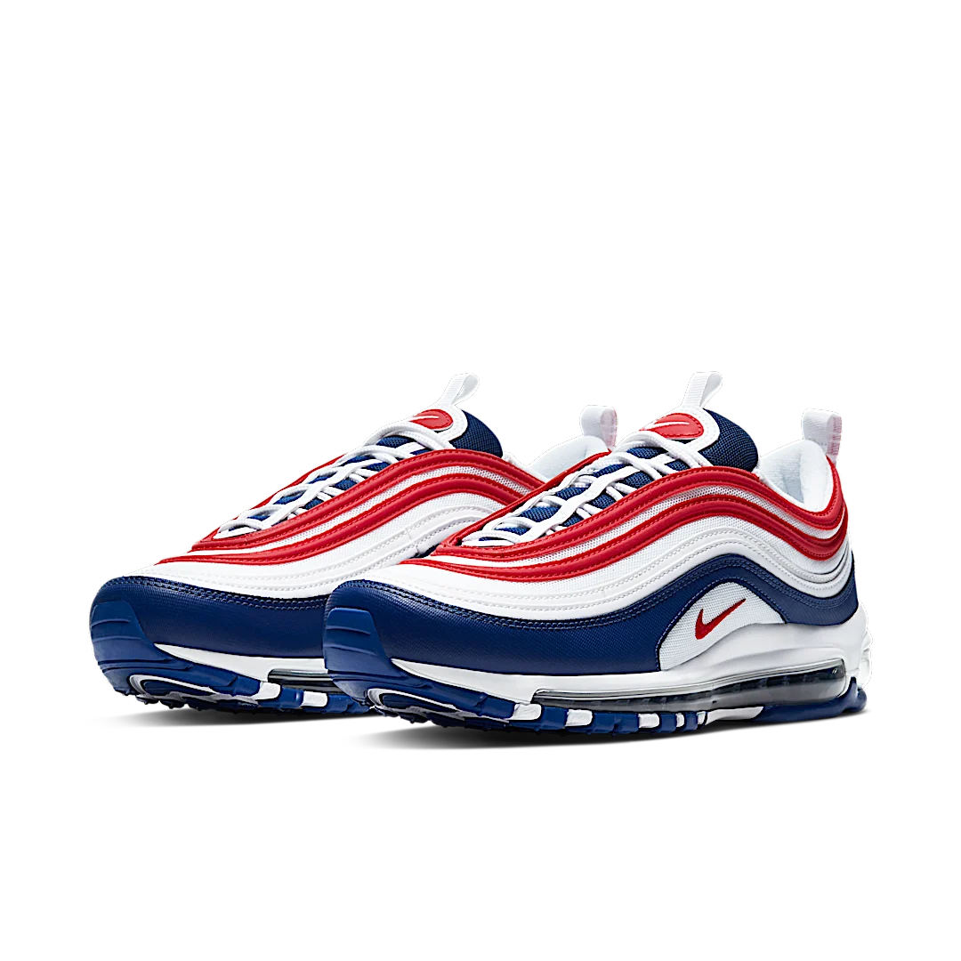 Nike Air Max 97 USA (2020), White/Obsidian-University Red (CW5584-100)