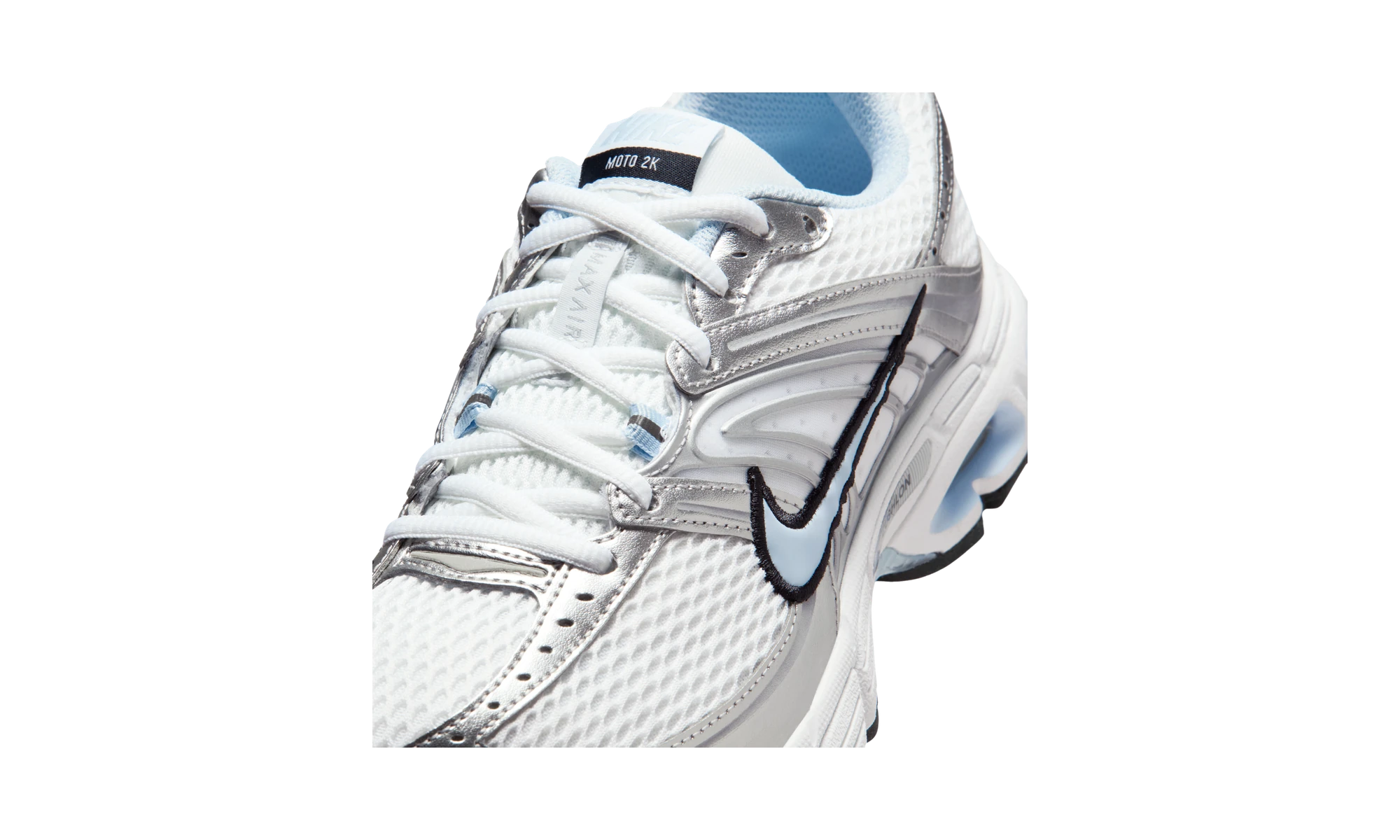 Nike Air Max Moto 2K White Silver Black Hydrogen Blue