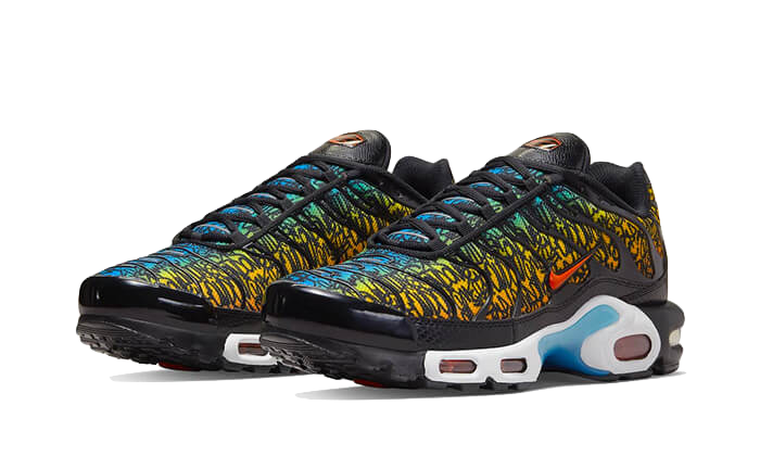 Nike Air Max Plus Brixton Graffiti, Black/Photo Blue/Tour Yellow/Team Orange (DX2665-001)