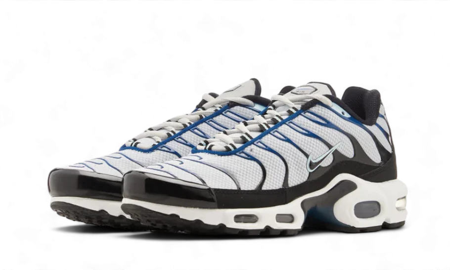 Nike Air Max Plus Pure Platinum Court Blue, Pure Platinum/Court Blue/Glacier Blue/Black (FN6949-001)