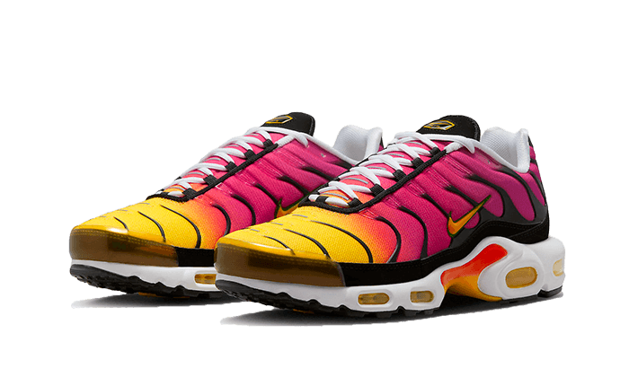 Nike Air Max Plus OG Yellow Pink Gradient, Varsity Red/Gold-Raspberry Red-Black (DX0755-600)