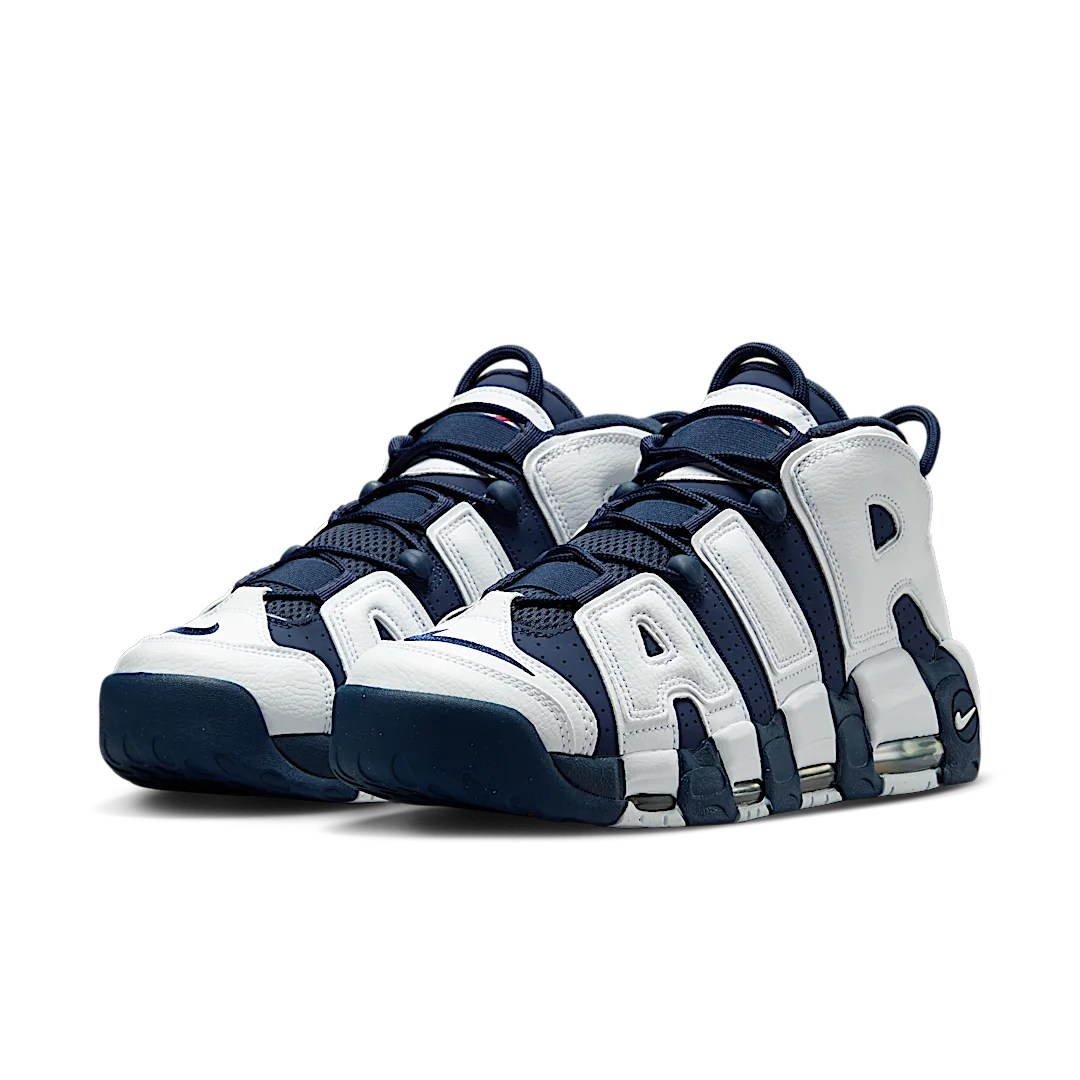 Nike Air More Uptempo 96 Olympic (2024), White/Midnight Navy/Metallic Gold/University Red (FQ8182-100)