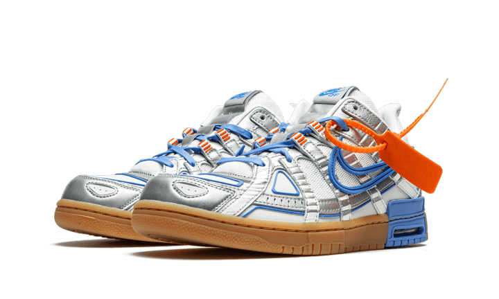 Nike Air Rubber Dunk Off-White UNC, White/University Blue-White (CU6015-100)