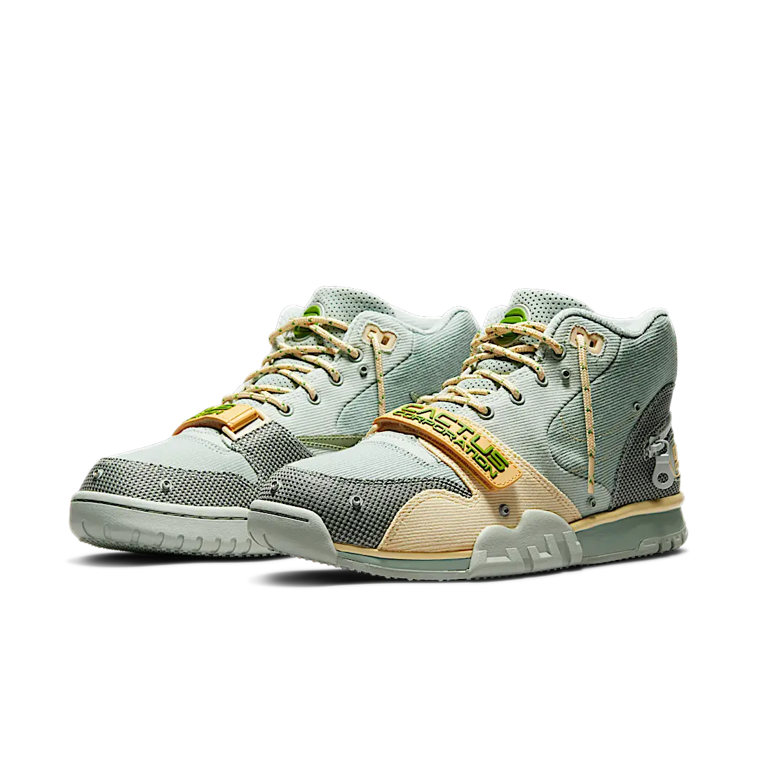 Nike Air Trainer 1 SP Travis Scott Grey Haze, Grey Haze/Olive Aura-Canvas (DR7515-001)