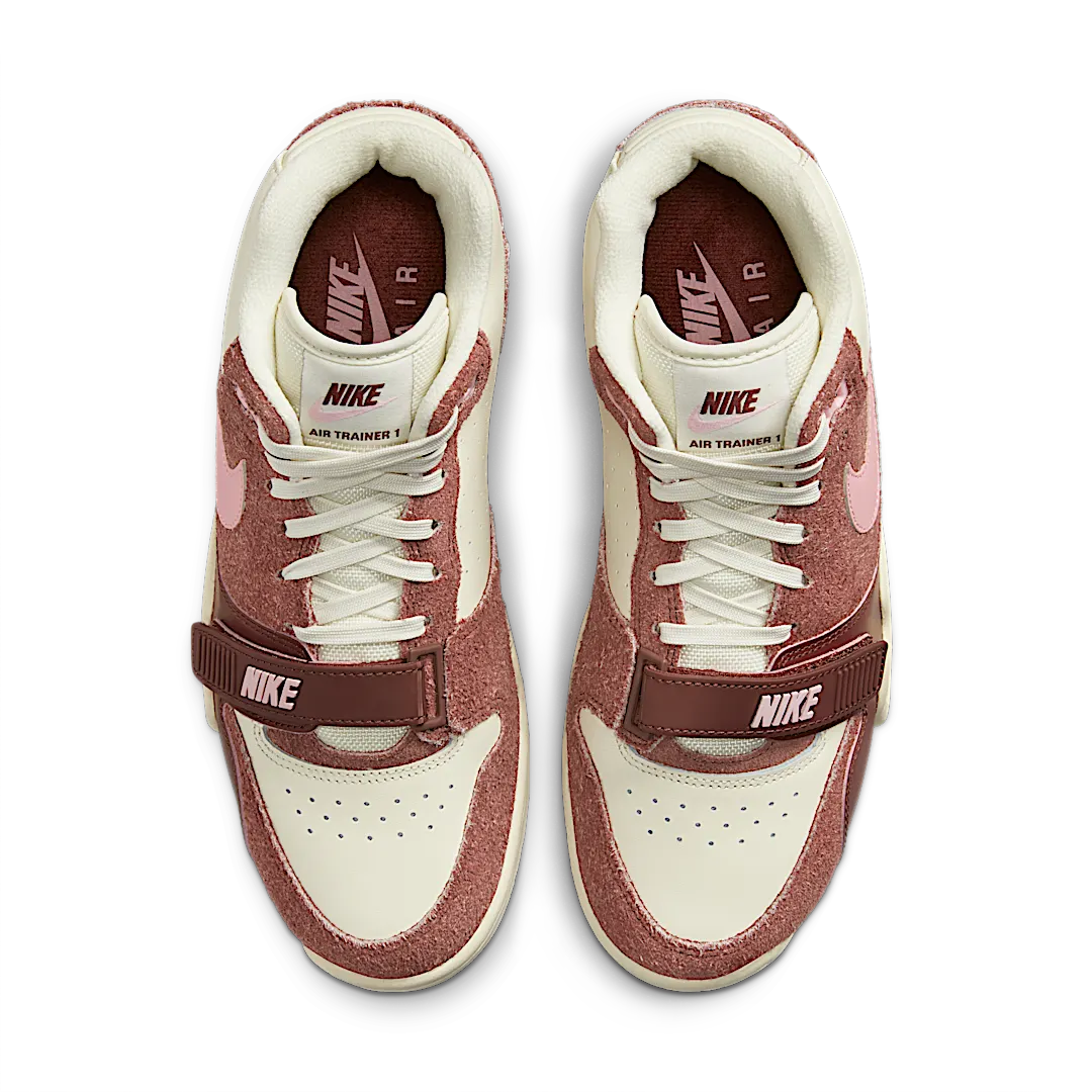 Nike Air Trainer 1 Valentine's Day (2023), Dark Pony/Medium Soft Pink/Coconut Milk (DM0522-201)