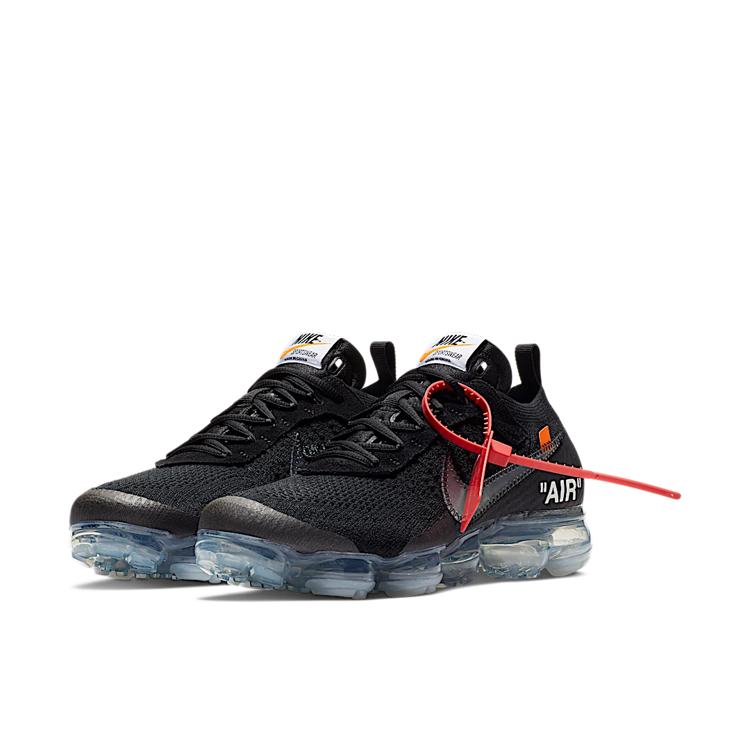 Nike Air VaporMax Off-White Black (2018), Black/Total Crimson-Clear (AA3831-002)