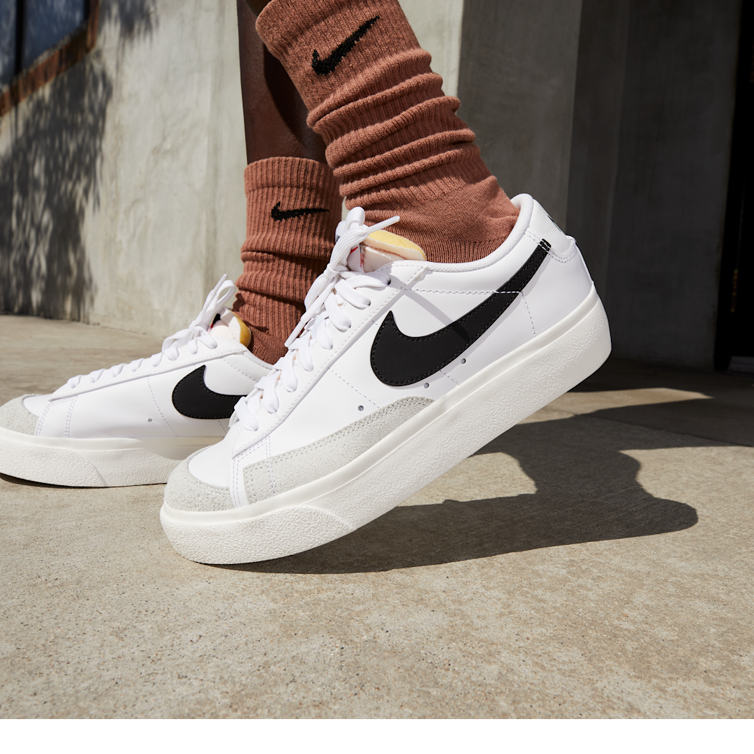 Nike Blazer Low Platform White Black