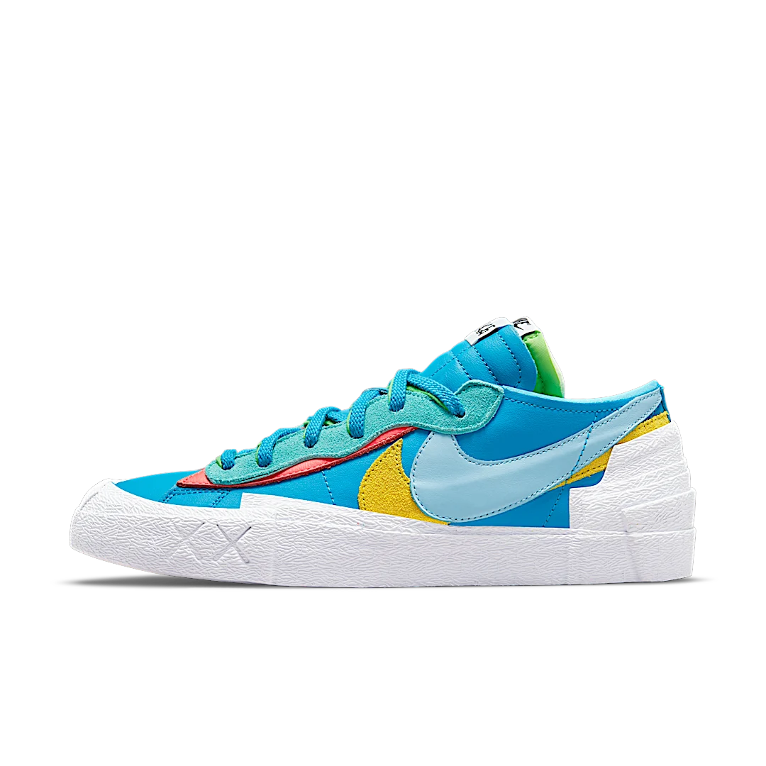 Nike Blazer Low sacai KAWS Neptune Blue, Neptune Blue/Light Blue-Pink-Yellow (DM7901-400)