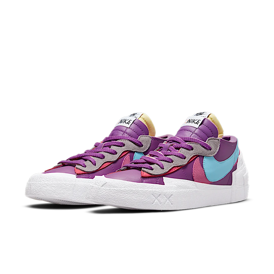 Nike Blazer Low sacai KAWS Purple Dusk, Purple Dusk/Aqua/Pink/White (DM7901-500)