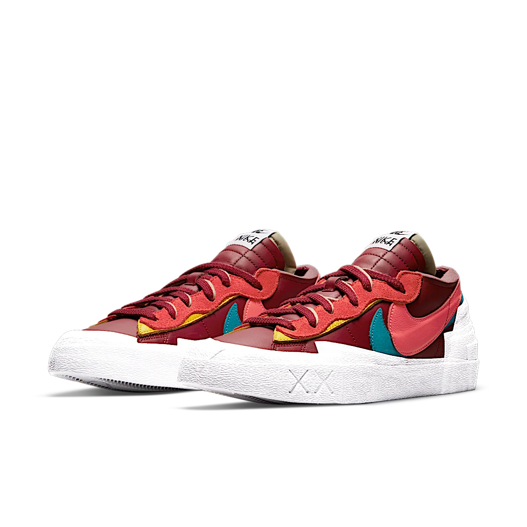 Nike Blazer Low sacai KAWS Red, Team Red/Orange-Pink-Blue (DM7901-600)