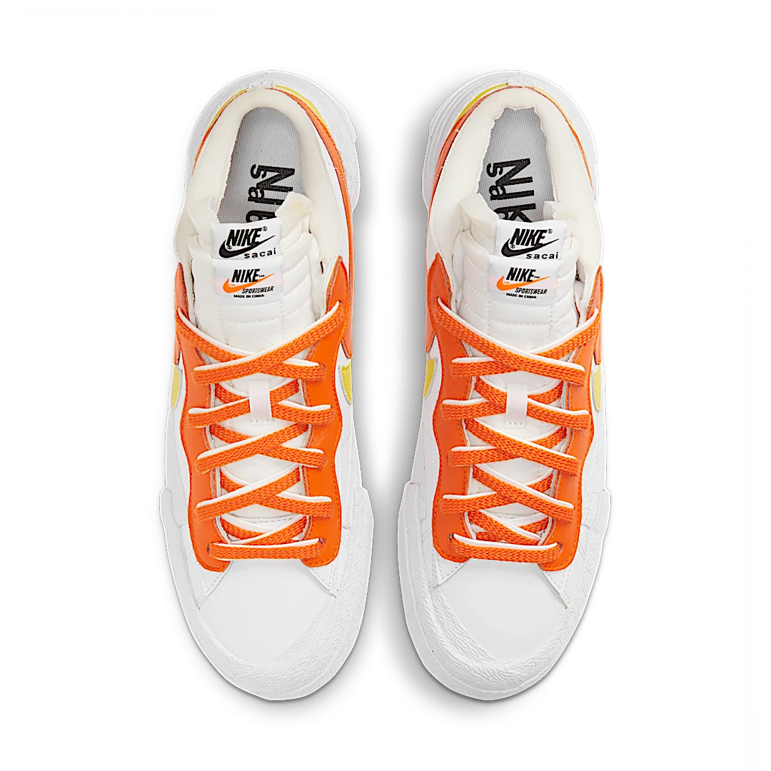 Nike Blazer Low sacai White Magma Orange, White/Magma Orange-White (DD1877-100)